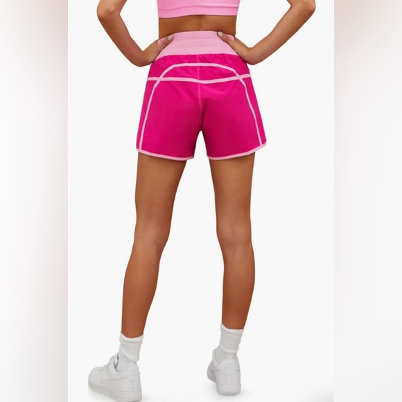 Beach Riot - Cliff Colorblock Shorts (Light & Dark Pink/Orange) Large. NWT - Picture 2 of 7